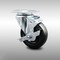 Service Caster 4 Inch SS Hard Rubber Wheel Swivel Top Plate Caster with Brake SCC-SS20S414-HRS-TLB - alternate 1